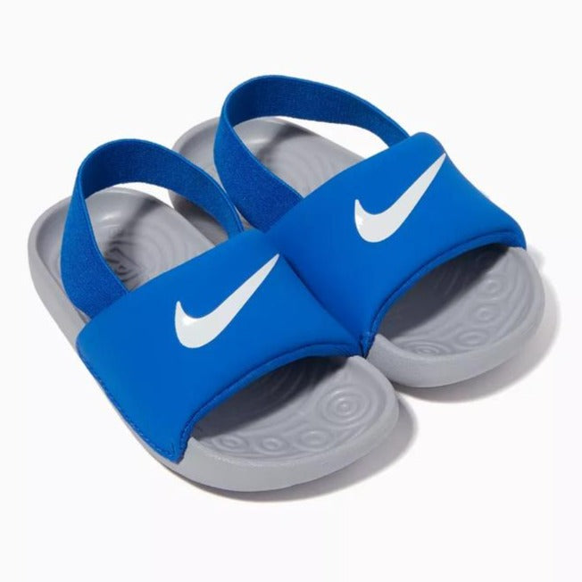 Nike kawa slide gris et bleu