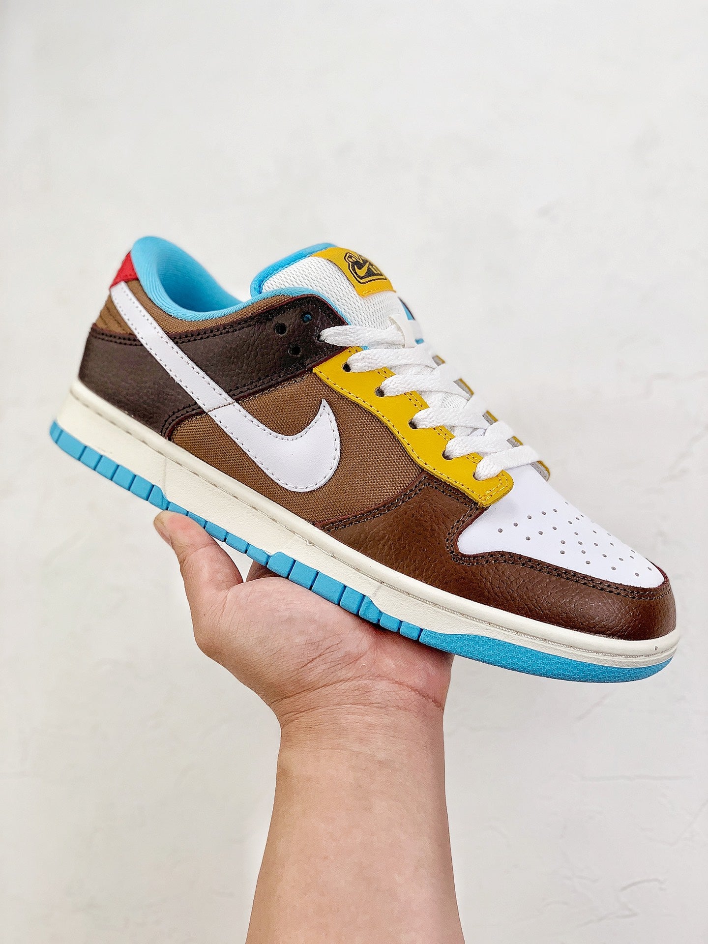 Nike SB Dunk Low " Brown yellow blue "