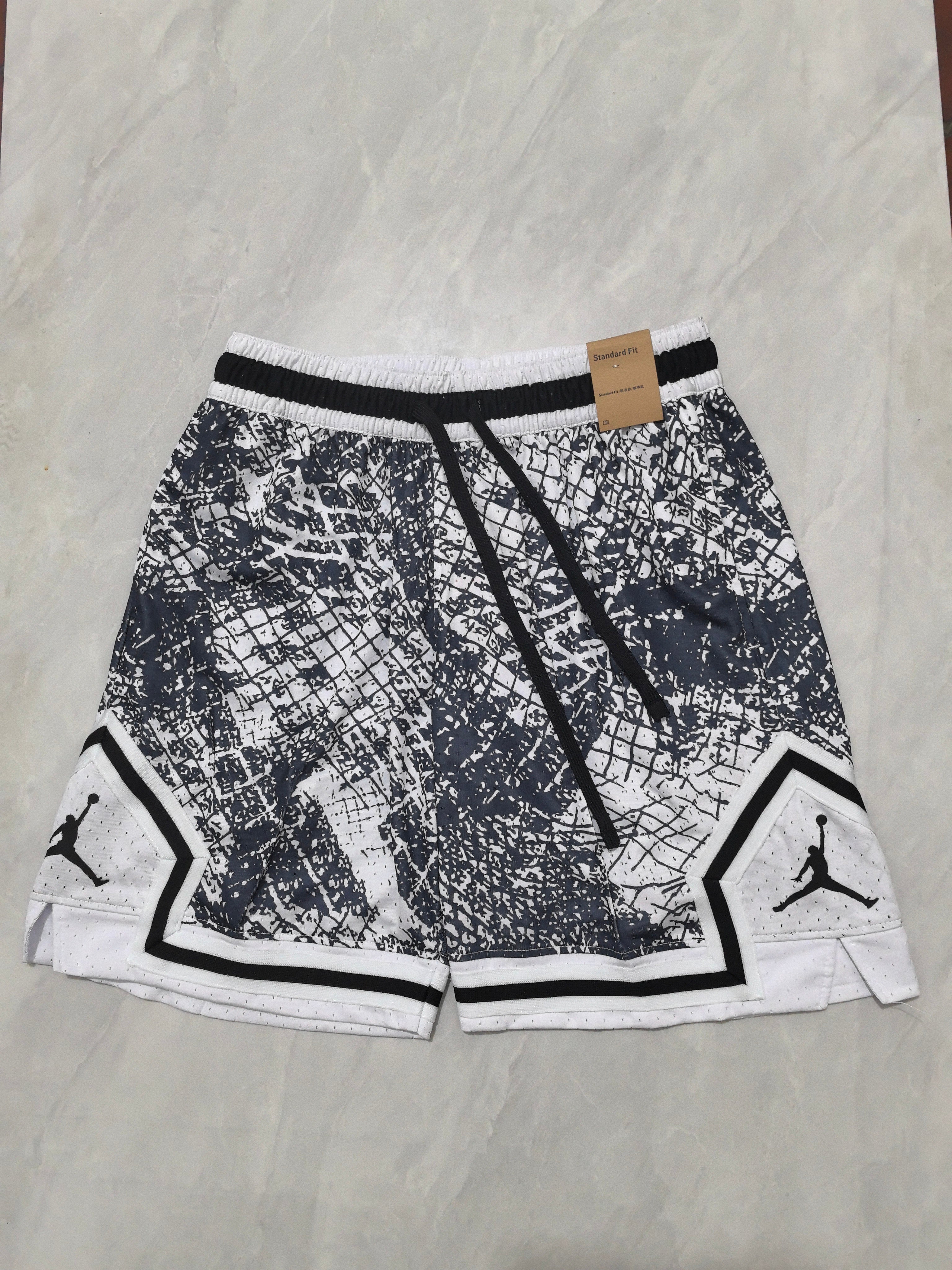 Jordan B-23 checkered grey basketball shorts
