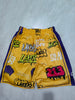 Lakers Yellow Graffiti Pocket Shorts