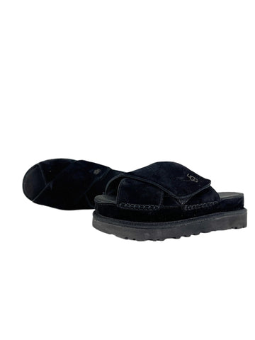 UGG Goldenstar Cross slides black