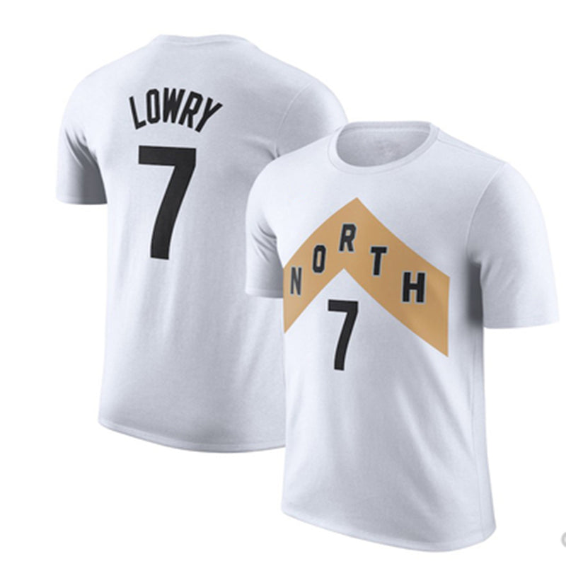 Nike Kyle Lowry Toronto Raptors Blanc Nom et numéro du joueur Performance T-shirt #7