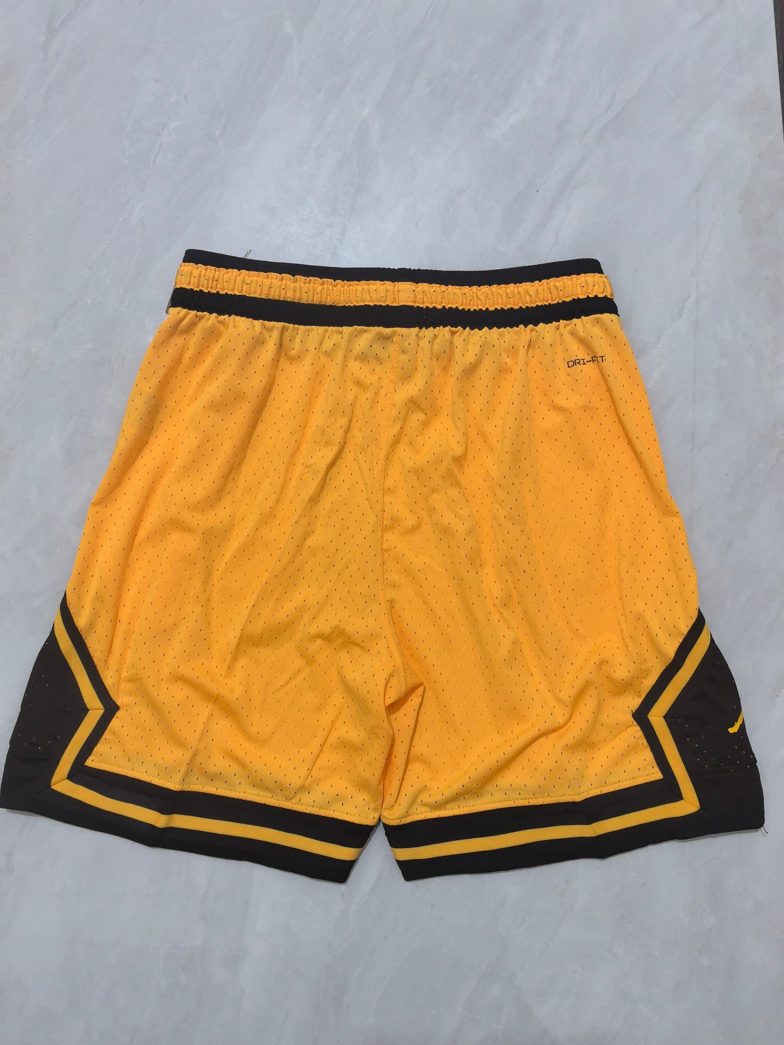 Jordan A-7 Yellow Basketball Shorts
