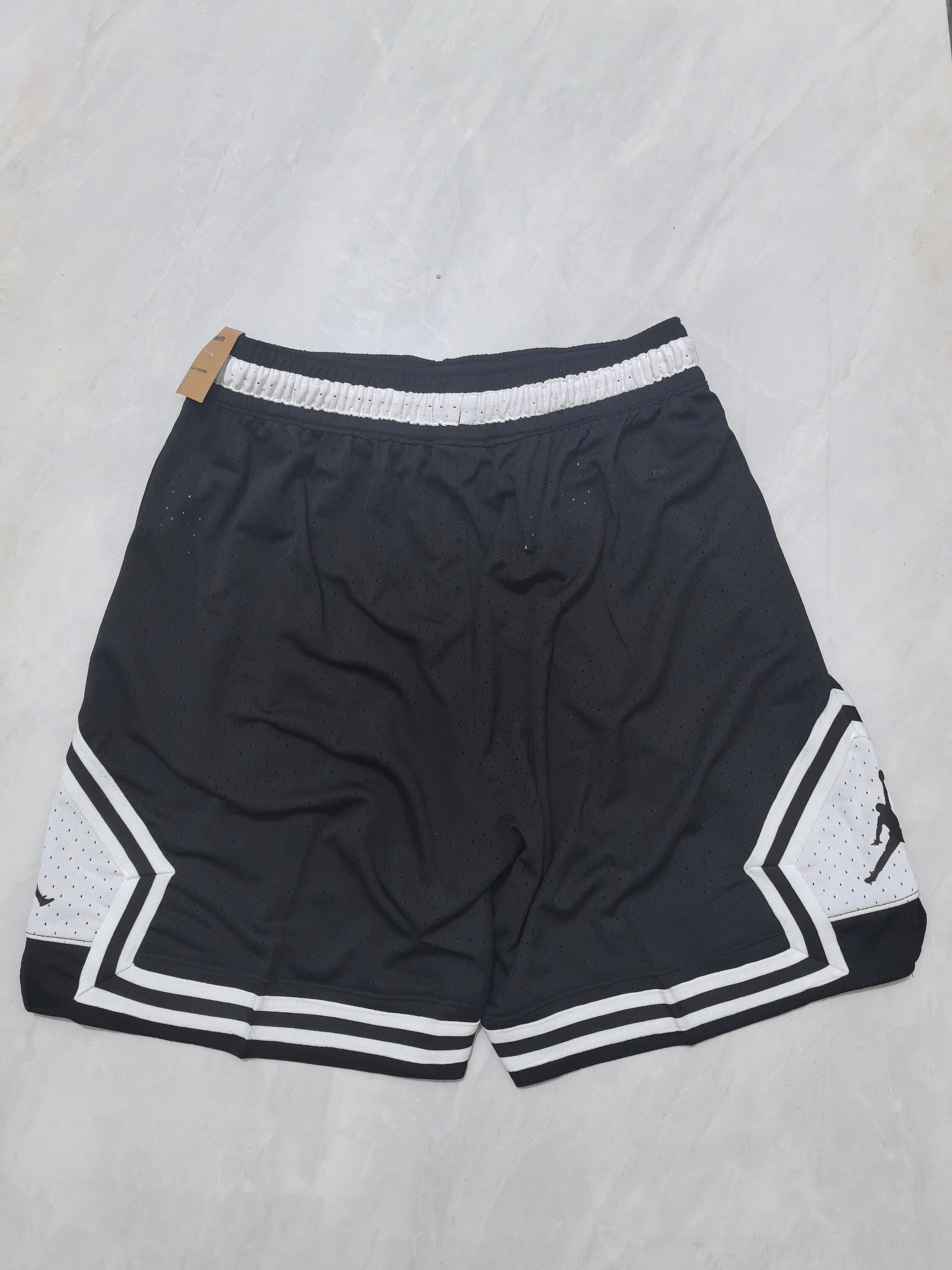 Jordan A-2 black and white basketball shorts