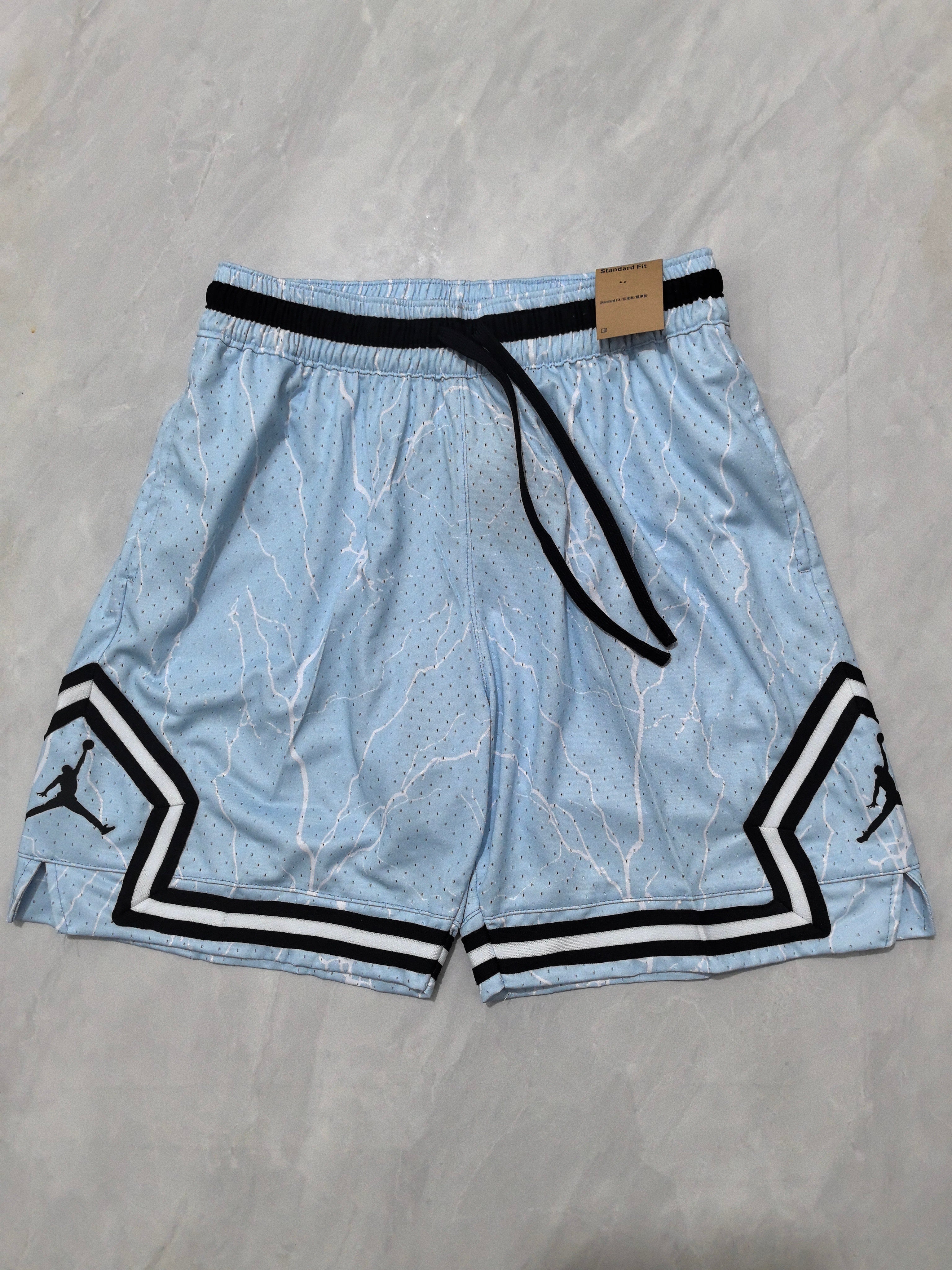 Jordan B-7 Cracked Blue Basketball Shorts