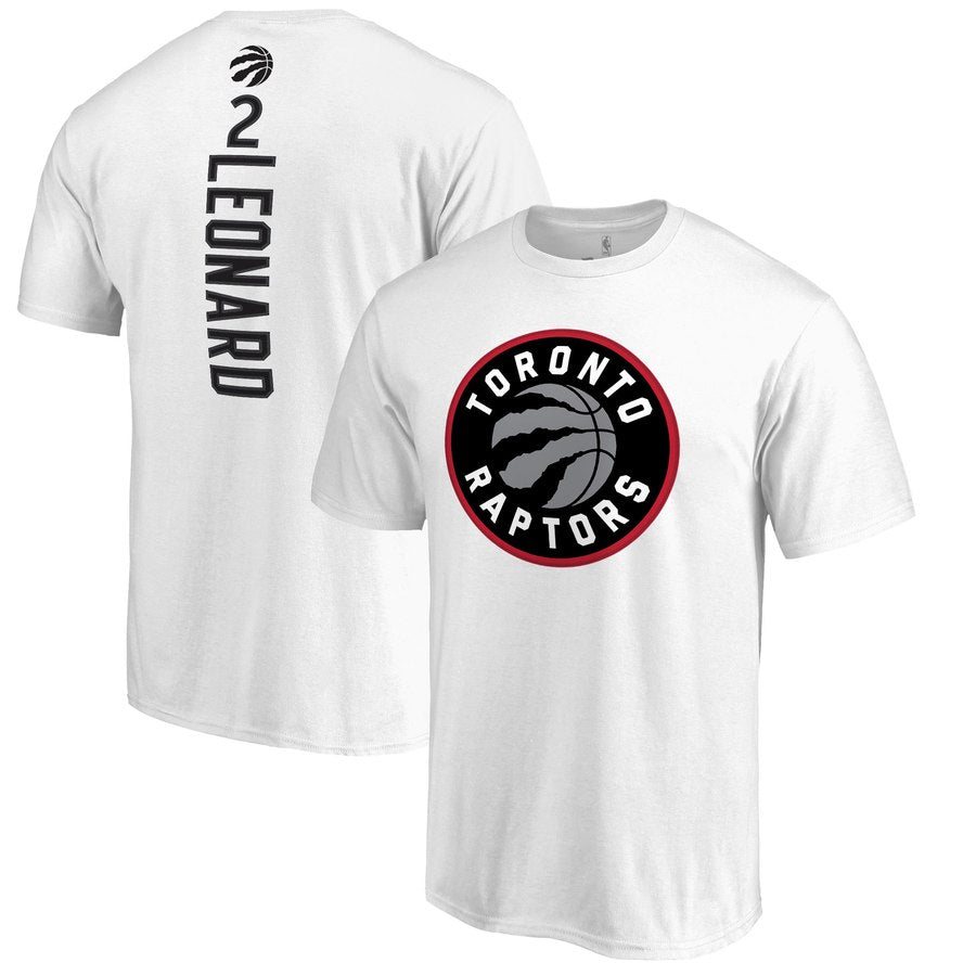 Men's Fanatics Branded Heathered White Toronto Raptors Primary Logo T-Shirt