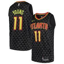 Atlanta hawks 11 young black  jersey