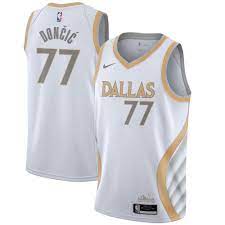 Dallas mavericks 77 doncic white  jersey