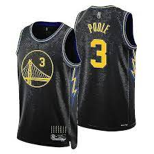 Golden state warriors 3 poole black jersey