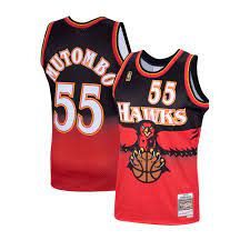 Retro Atlanta hawks 55 mutombo red jersey