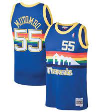 Retro Denver nuggets 55 mutombo jersey