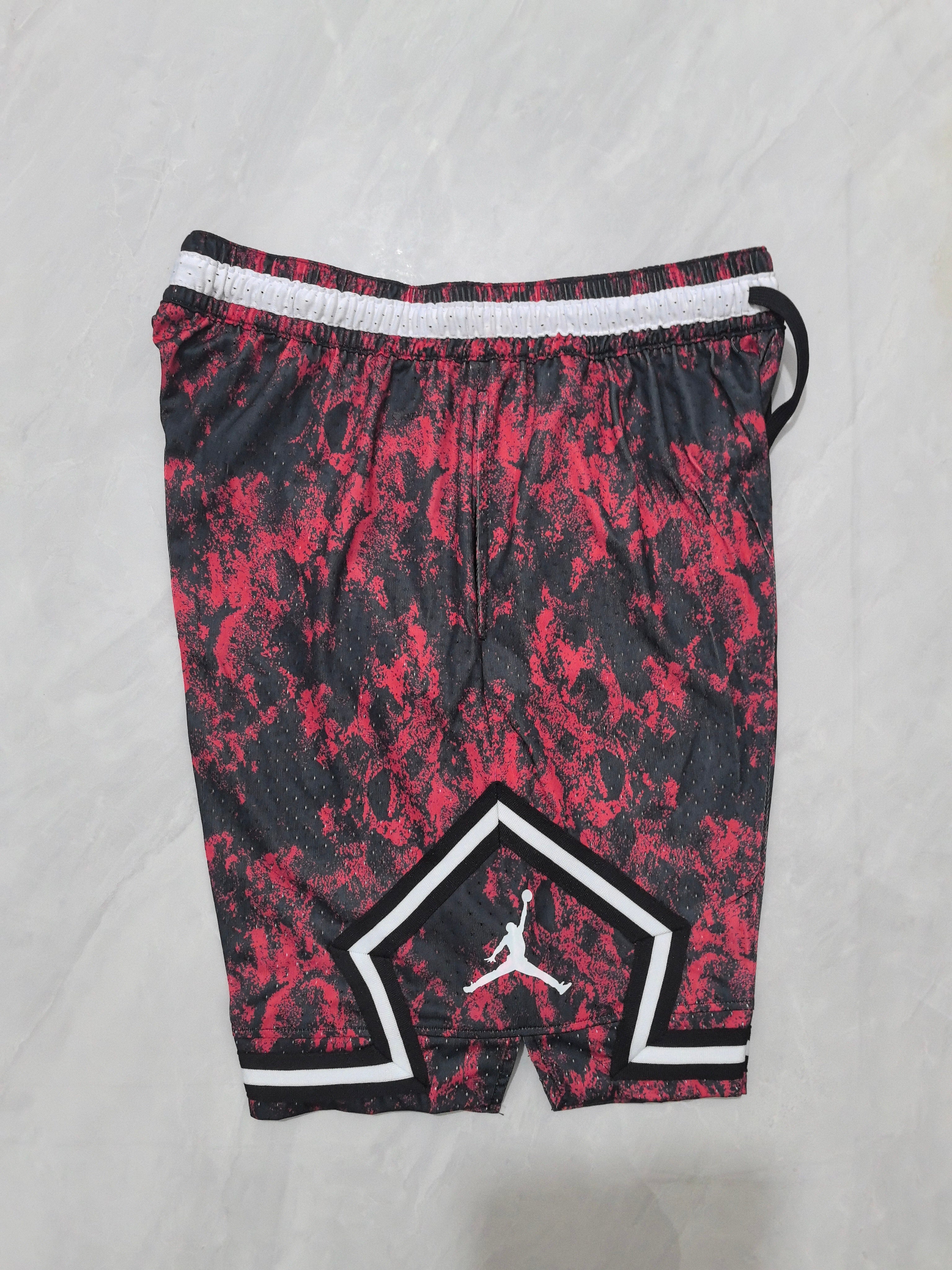 Jordan B-13 dark red basketball shorts