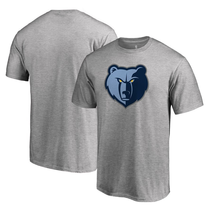 Memphis Grizzlies GrayPrimary Logo T Shirt