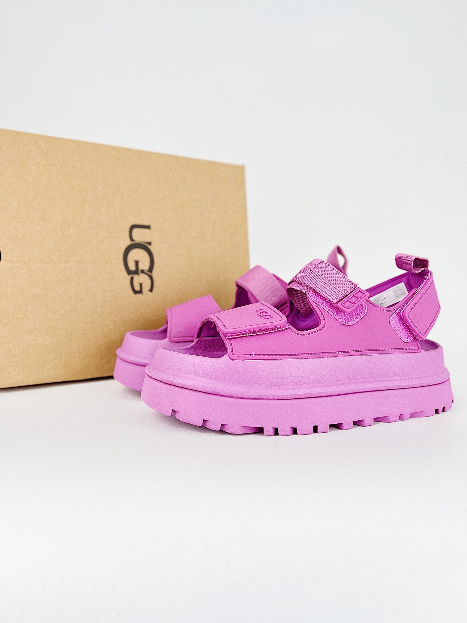 Ugg GoldenGlow flatform sandals pink