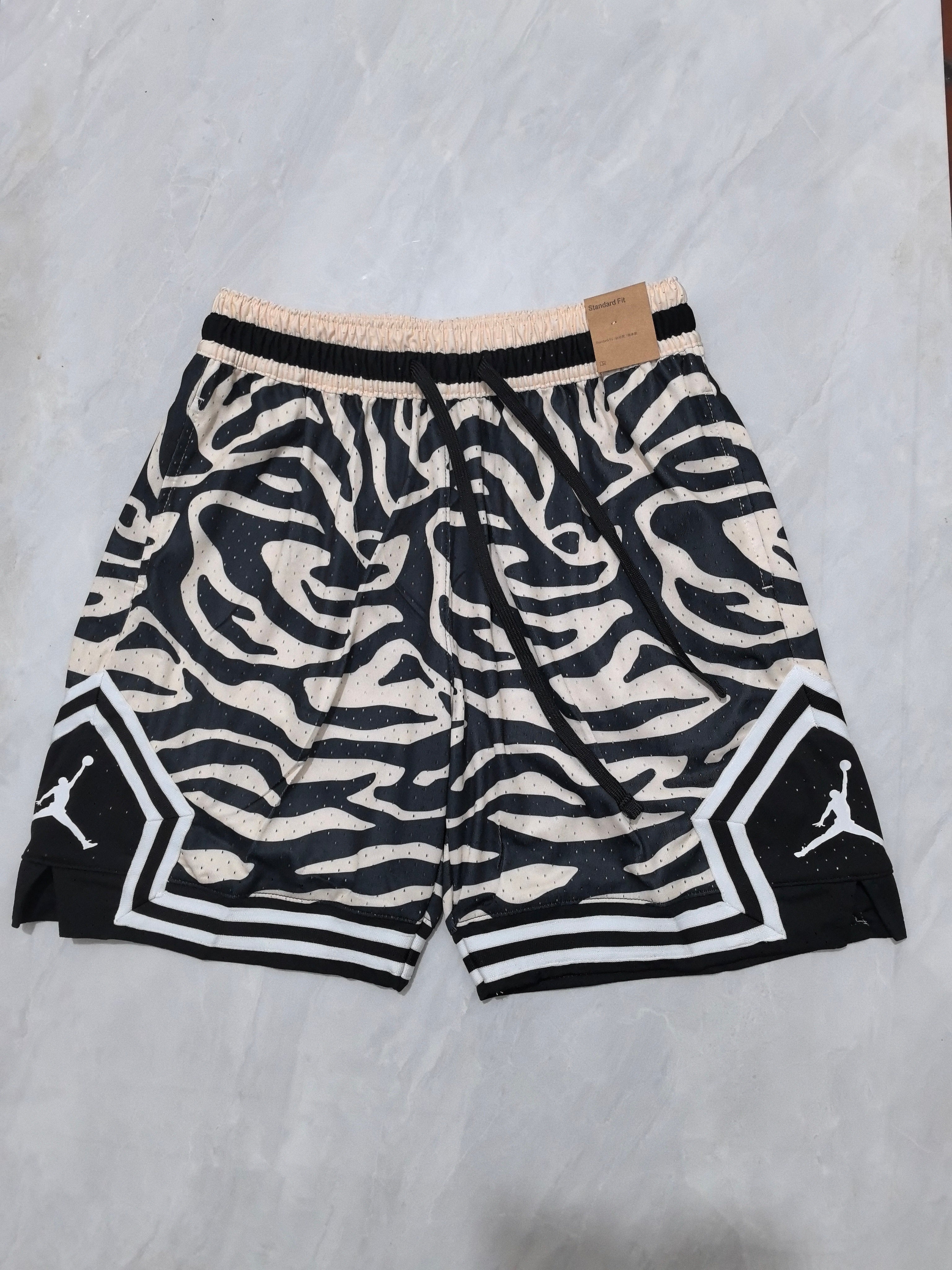 Jordan B-31 Tiger Stripe Yellow Basketball Shorts