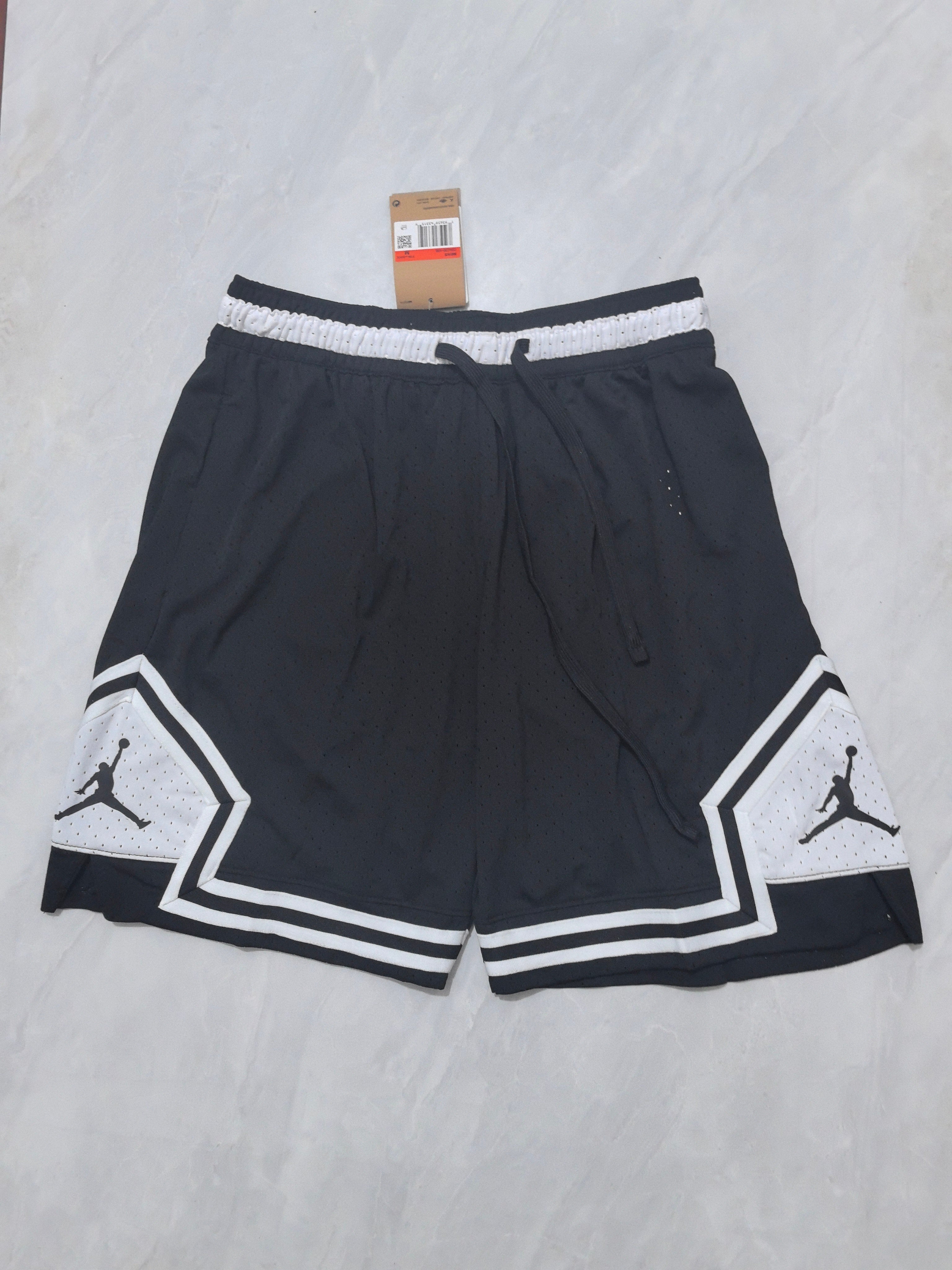 Jordan A-2 black and white basketball shorts
