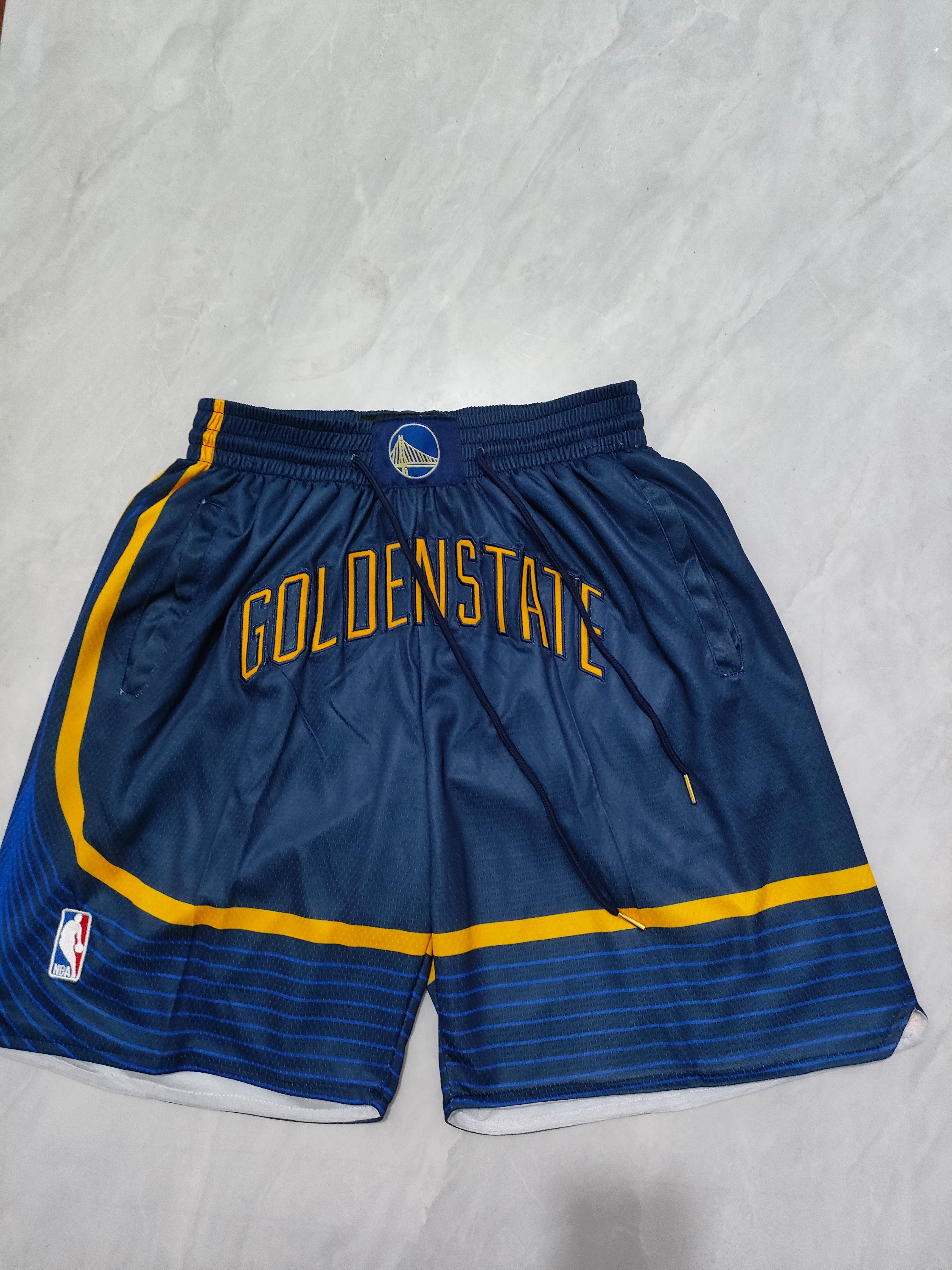 Warriors Dark Blue Proclamation Pocket Shorts