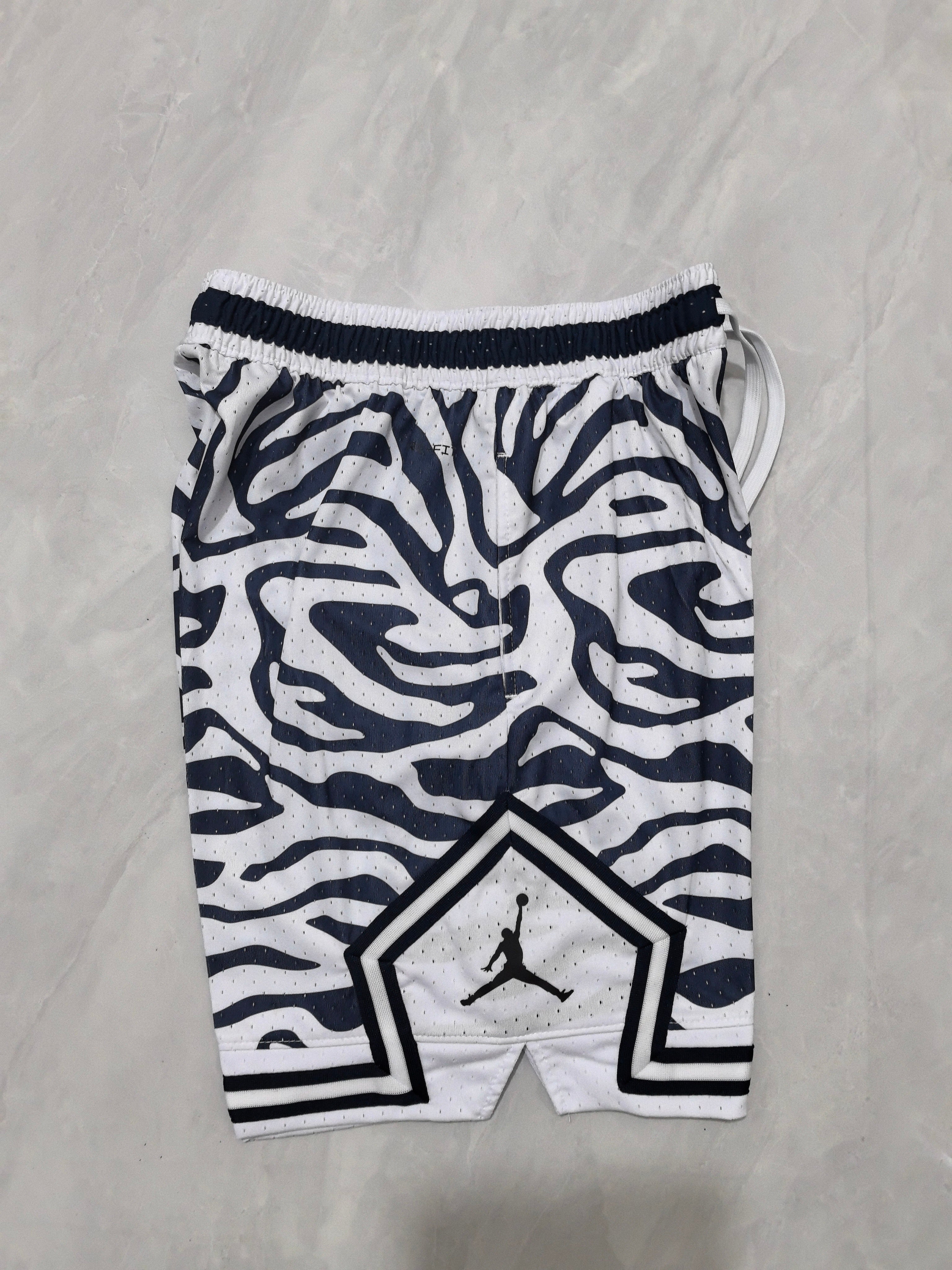 Jordan B-29 Zebra Blue Basketball Shorts
