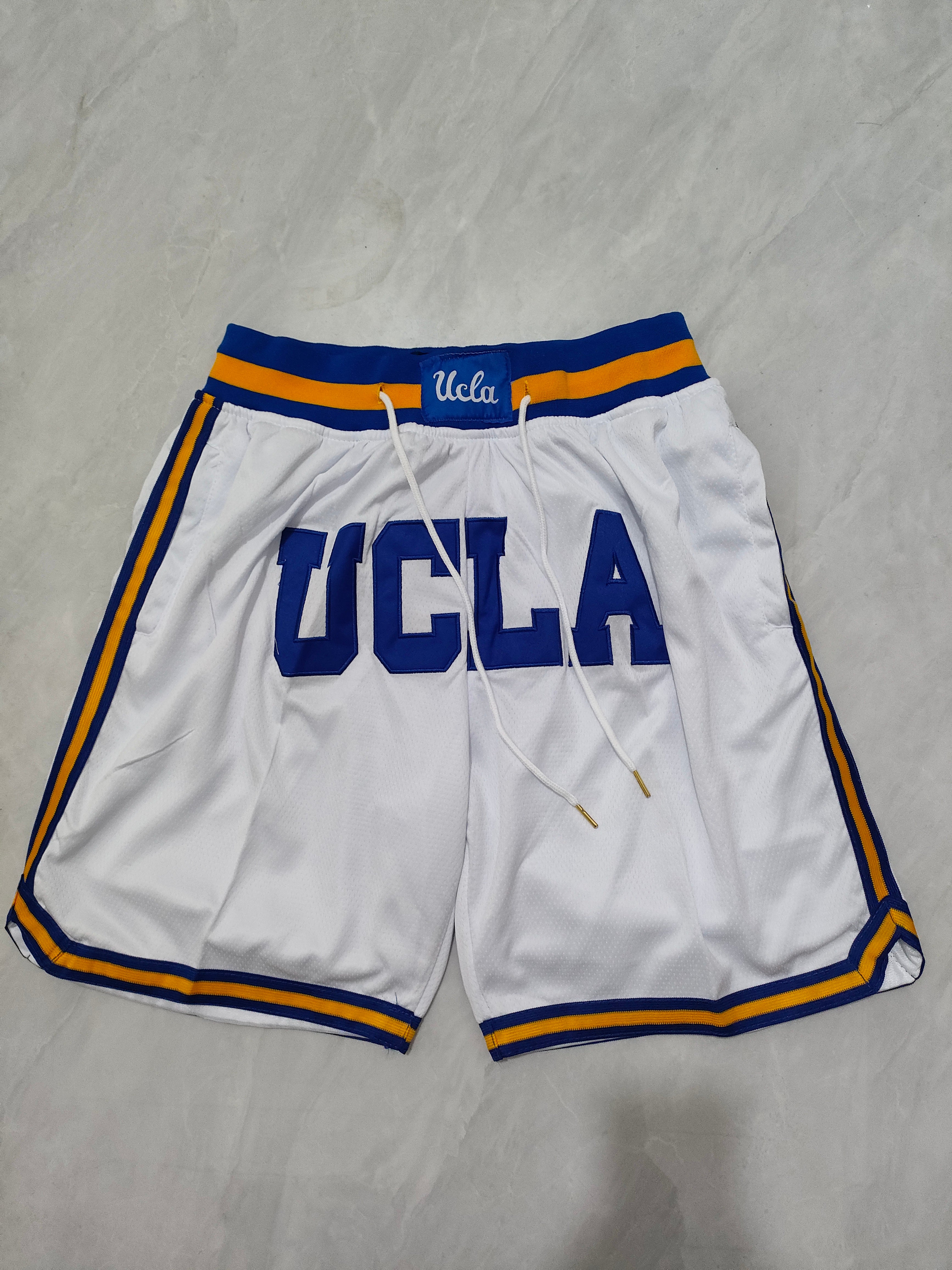 UCLA White Pocket Shorts