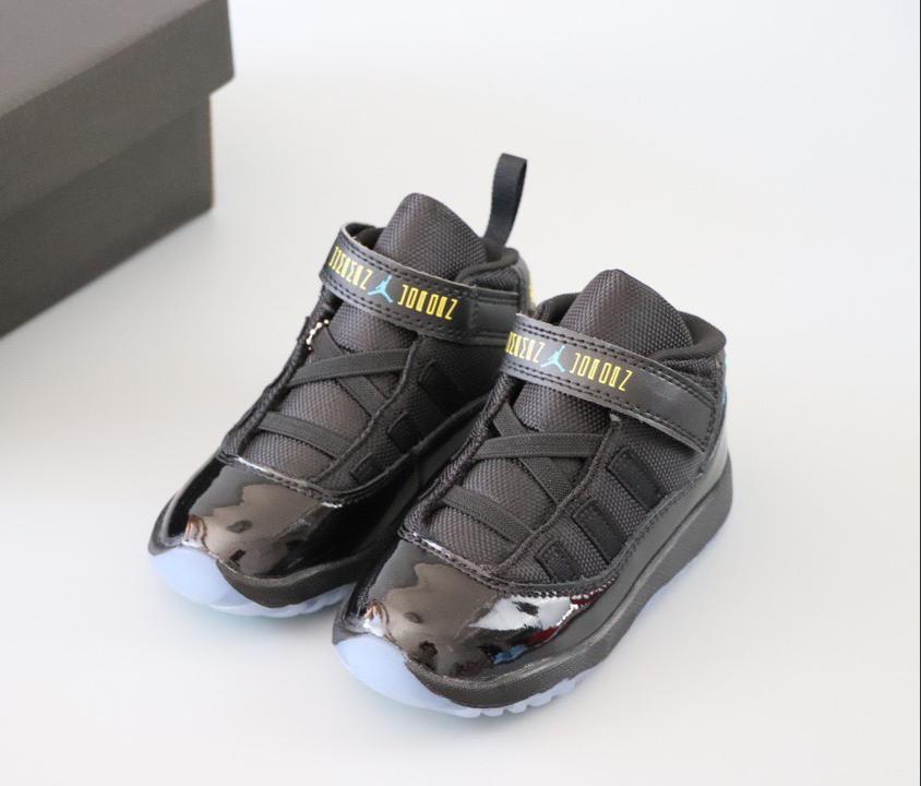 joe 11 high top black and blue  shoes