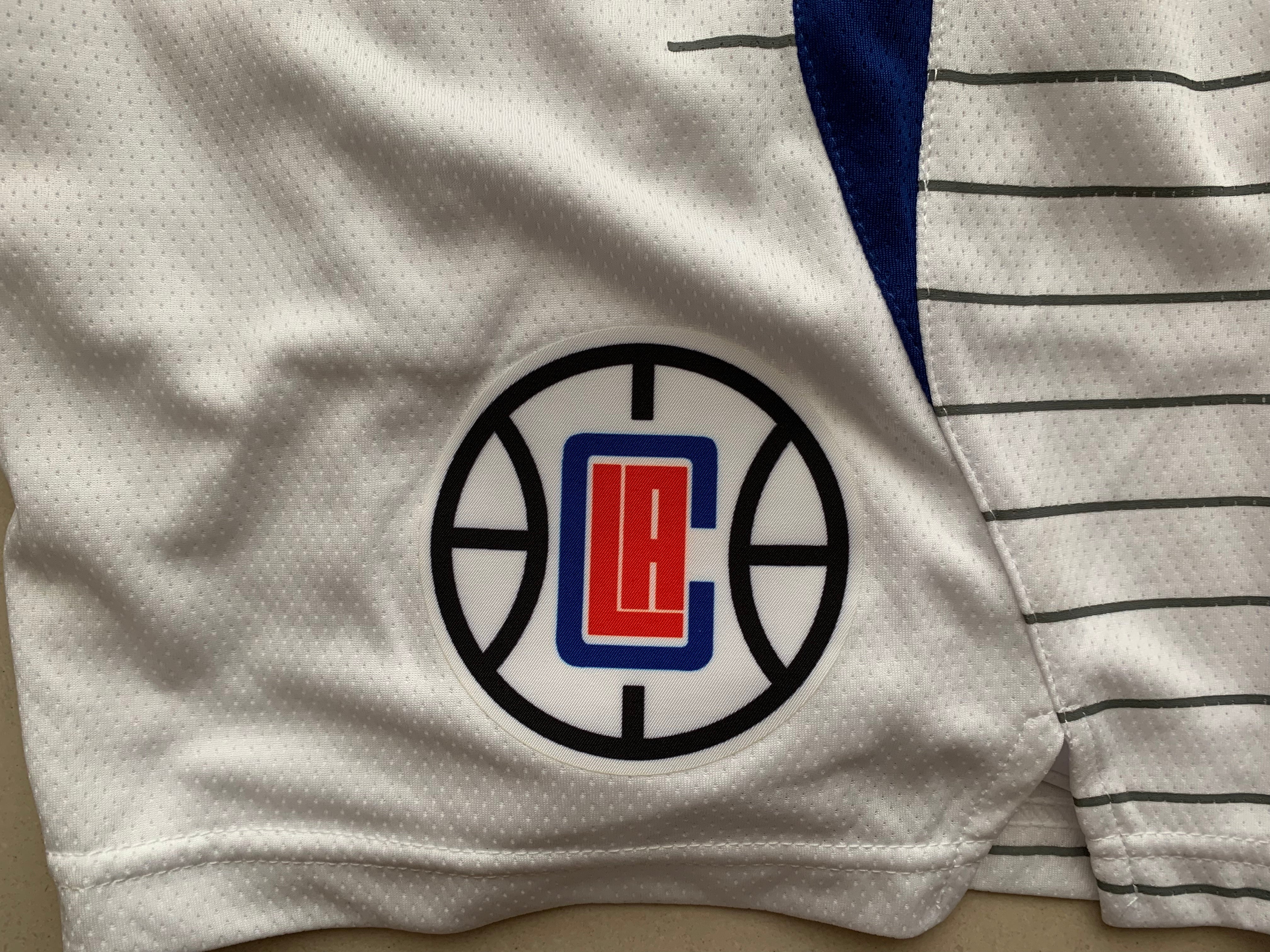 Clippers white shorts
