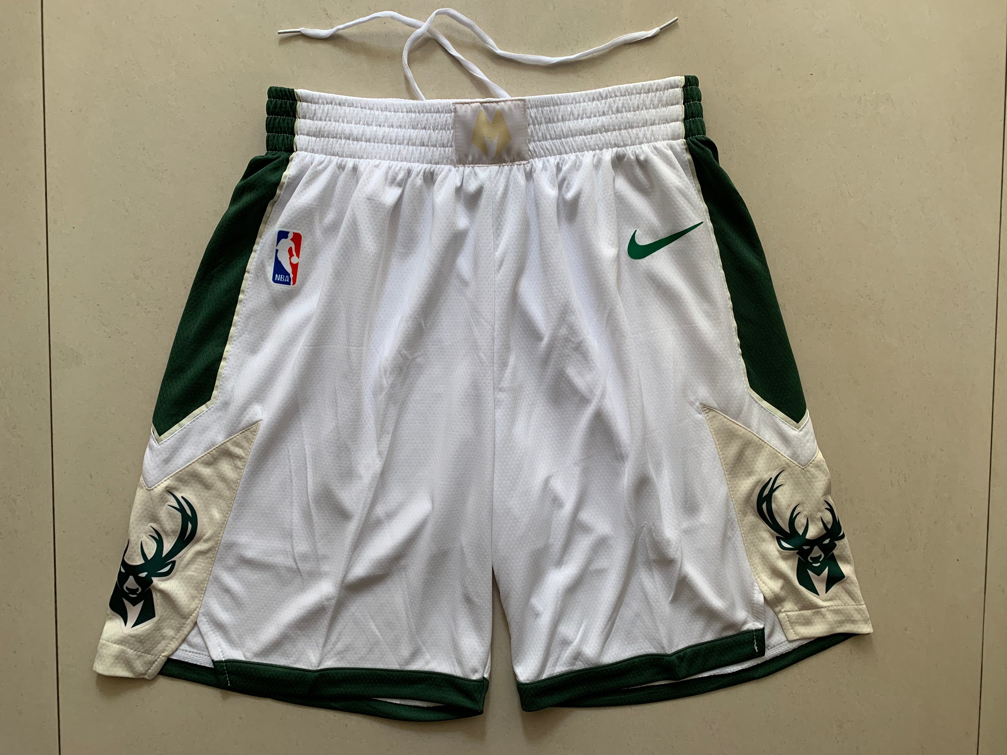 Bucks white shorts