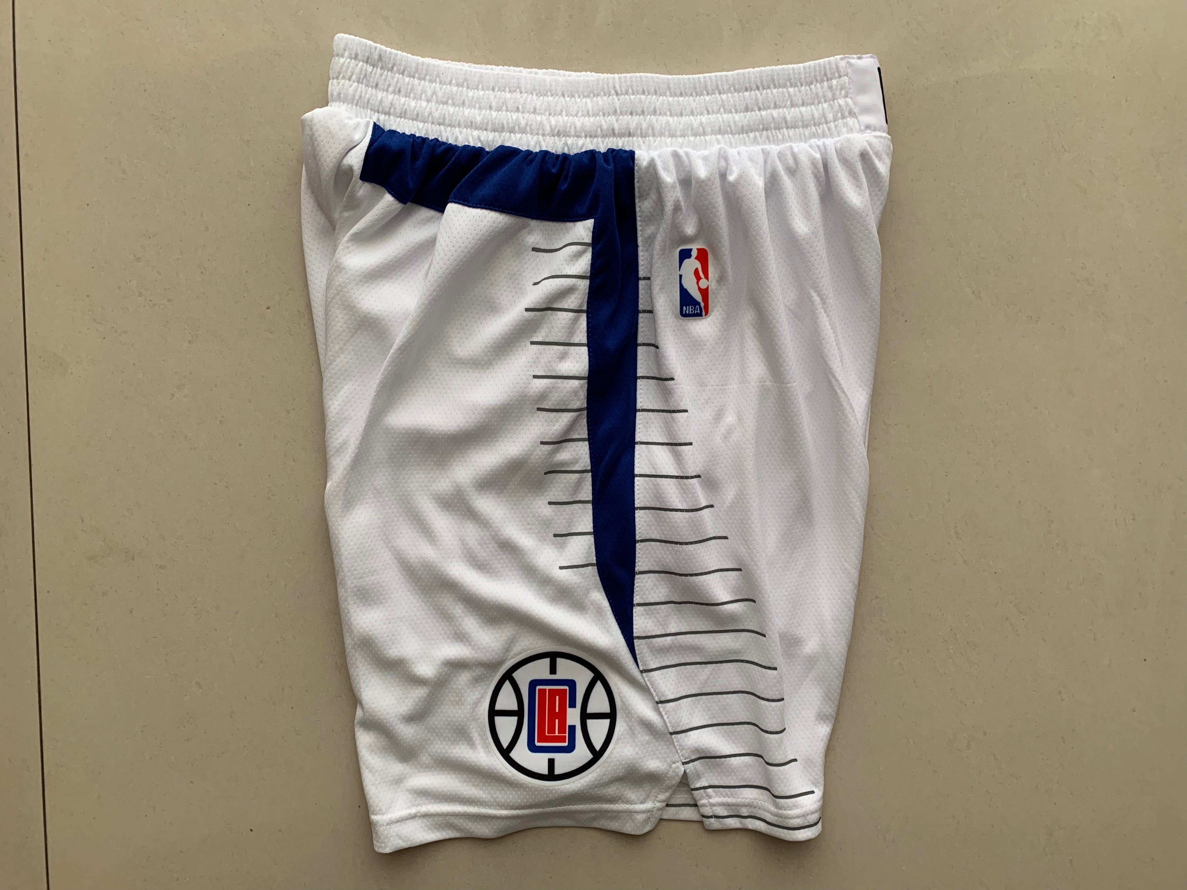 Clippers white shorts