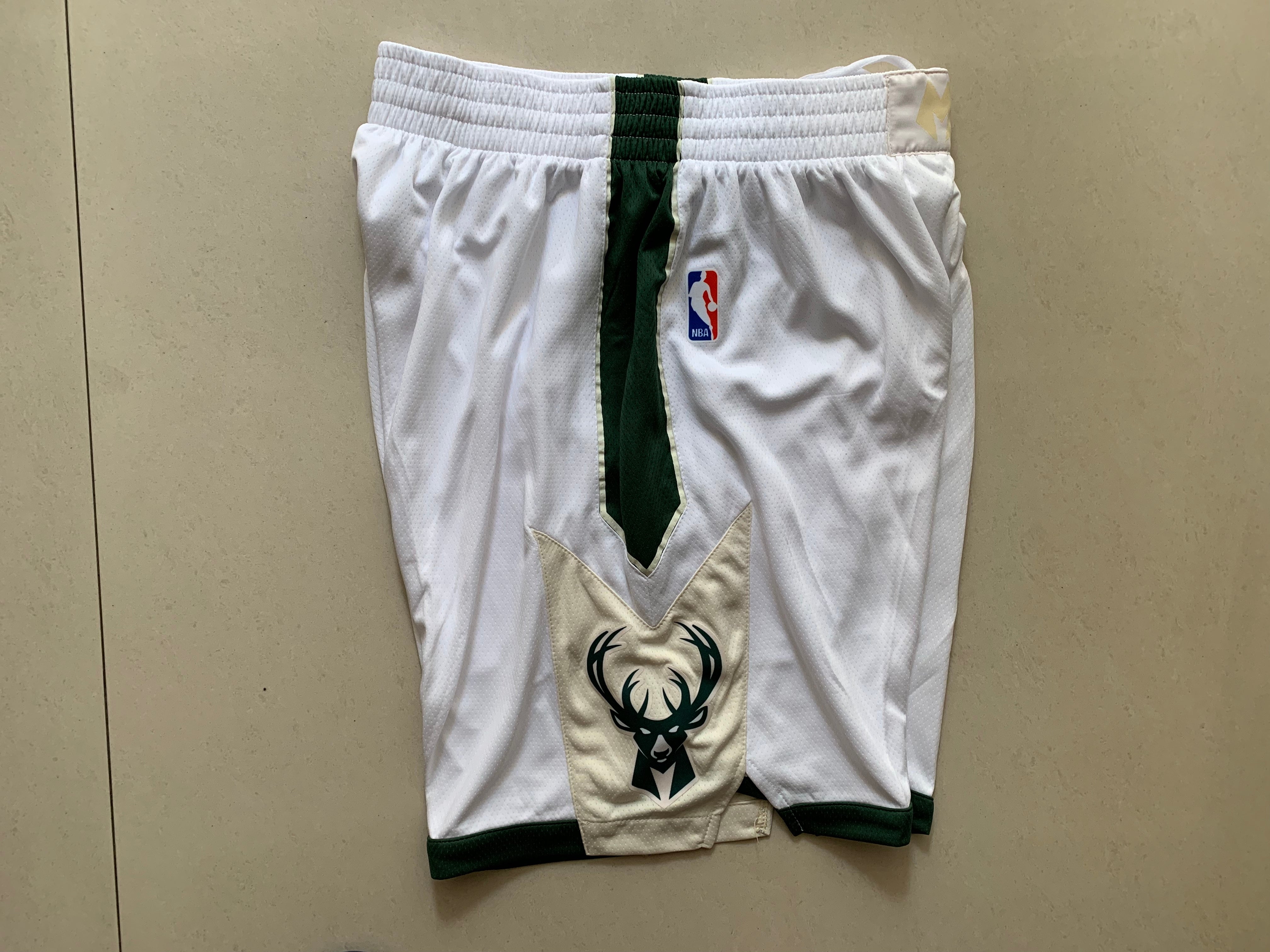 Bucks white shorts