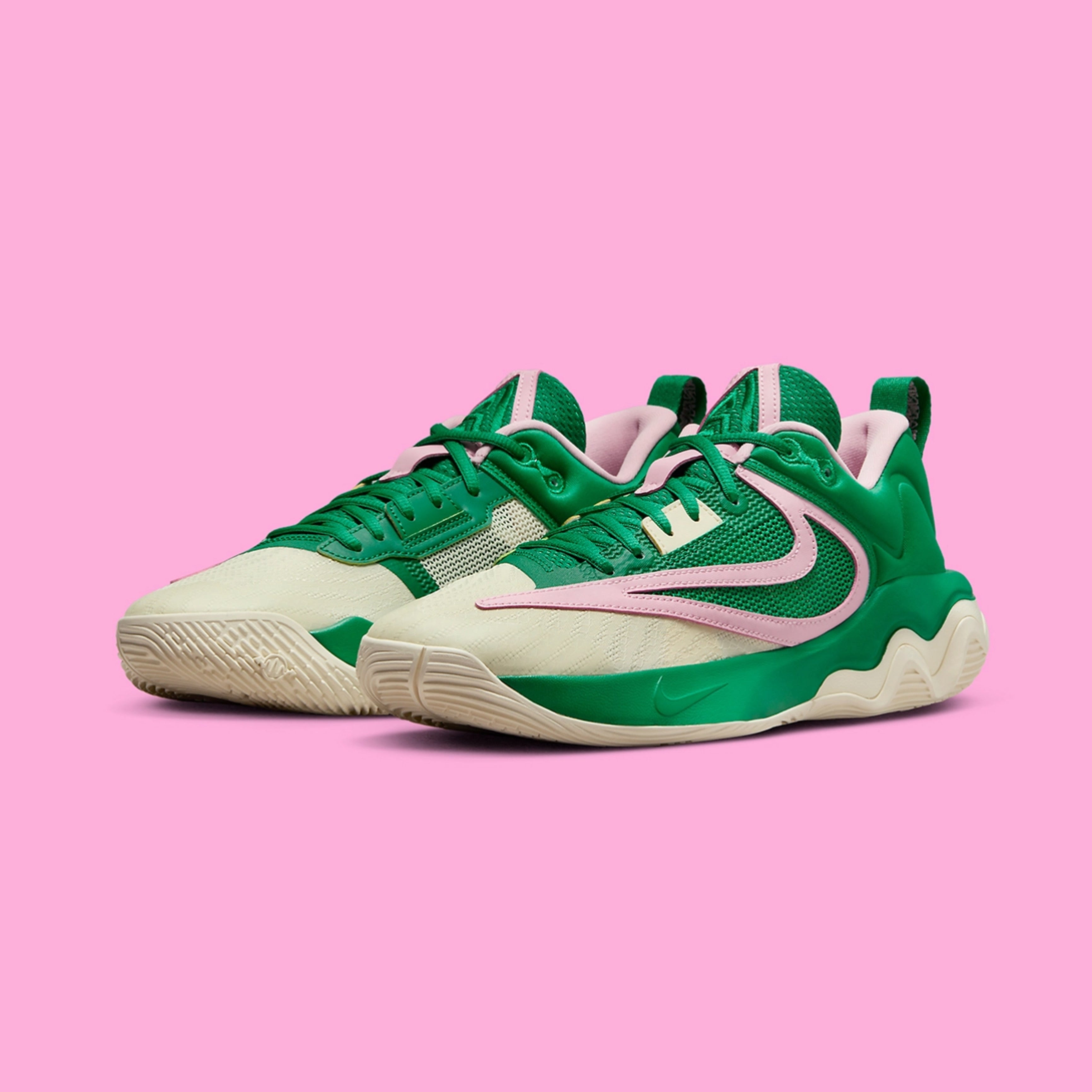Nike Giannis immortalité 3 vert/rose