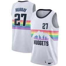 Denver nuggets 27 murray white jersey