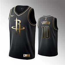 Houston rockets 10 gordun black jersey