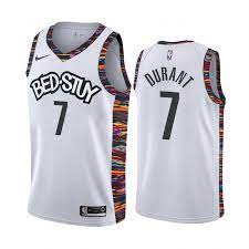 Brooklyn nets 7 durant maillot blanc