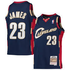 Maillot rétro Cleveland cavaliers 23 james bleu marine