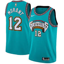 Memphis grizzlies 12 morant blue jersey