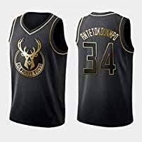 Maillot noir Milwaukee Bucks 34 Antetokounmpo