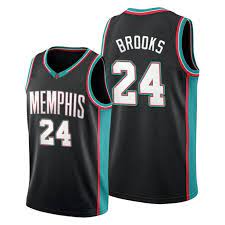 Memphis grizzlies 24 brooks black jersey