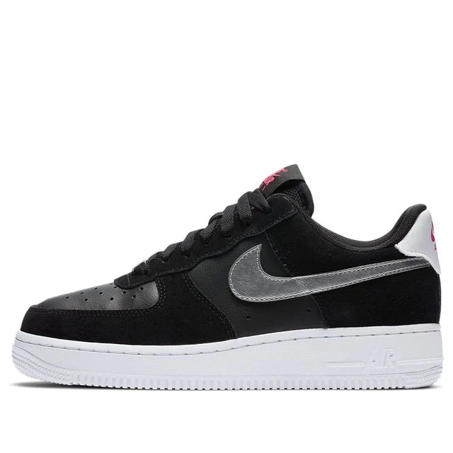 Nike Air Force 1 '07 'Black Metallic Silver'